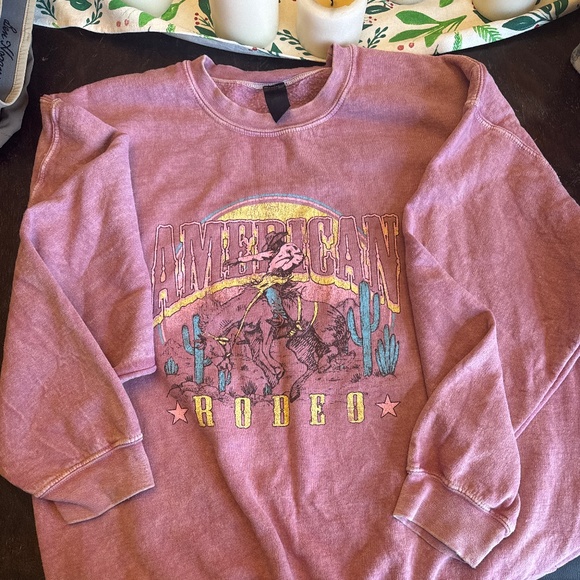 Sweet Claire Men’s American Rodeo Cowboy Desert Graphuc Tunic Sweatshirt L/XL - Picture 1 of 4